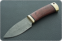 Нож Добрый  стабилизированная карельская береза, zdi-1016, латунь : фото 2