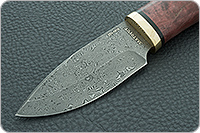 Нож Добрый  стабилизированная карельская береза, zdi-1016, латунь : фото 3