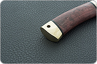 Нож Добрый  стабилизированная карельская береза, zdi-1016, латунь : фото 7