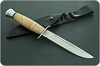 Нож Финка-2 (наборная рукоять) карельская береза-карельская береза, 100х13м, алюминий : фото 6