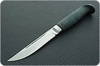 Нож Финка-Лаппи стабилизированная карельская береза, n690, алюминий : фото 2