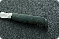 Нож Финка-Лаппи стабилизированная карельская береза, n690, алюминий : фото 6