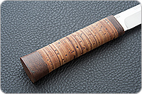 Нож Бурятский большой береста, 100х13м, текстолит : фото 3