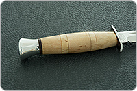 Нож Финка-2  (наборная рукоять) карельская береза-карельская береза, 95х18, алюминий : фото 5