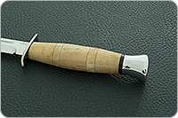 Нож Финка-2  (наборная рукоять) карельская береза-карельская береза, 95х18, алюминий : фото 6