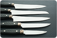 Набор Поварской-5 цельнометаллический без подставки накладки карбон, elmax, мокуме : фото 2