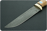 Нож Бекас карельская береза, zdi-1016, латунь : фото 3