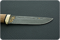 Нож Бекас карельская береза, zdi-1016, латунь : фото 7