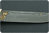 Нож Бекас карельская береза, zdi-1016, латунь : фото 8