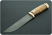 Нож Бекас карельская береза, zd-0803, латунь : фото 2