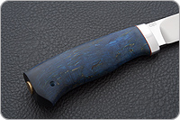 Нож Пилигрим стабилизированная карельская береза, aus-8, алюминий : фото 3