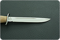 Нож Финка-2 (наборная рукоять) карельская береза-карельская береза, k390, алюминий : фото 4