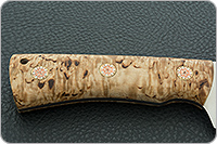 Нож Шериф накладки стабилизированная карельская береза, эп-766, цельнометаллический : фото 5