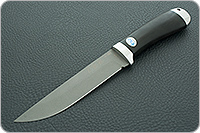 Нож Лиса граб - черное дерево, d2, алюминий : фото 2