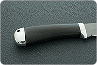 Нож Лиса граб - черное дерево, d2, алюминий : фото 5