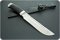 Нож Робинзон-1 граб - черное дерево, aus-8, текстолит : фото 10