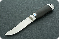 Нож Робинзон-2 граб - черное дерево, n690, нержавеющая сталь : фото 2