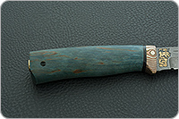 Нож Бекас стабилизированная карельская береза, zdi-1016, мокуме : фото 5