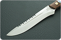 Нож Ирбис накладки орех, 40x10c2m (эи-107), цельнометаллический : фото 3