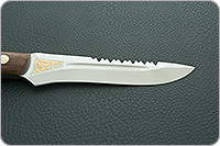 Нож Ирбис накладки орех, 40x10c2m (эи-107), цельнометаллический : фото 7