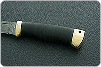 Нож Бекас наборная кожа, zdi-1016, латунь : фото 6