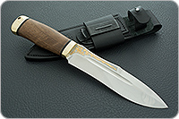 Нож Скорпион орех, 100х13м, латунь : фото 7