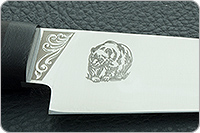 Нож Барибал граб - черное дерево, 100х13м, текстолит : фото 4