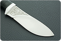 Нож Гепард наборная кожа, 95х18, алюминий : фото 2