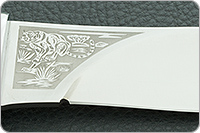 Нож Гепард наборная кожа, 95х18, алюминий : фото 5