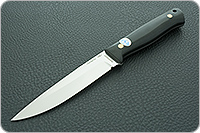 Нож Пескарь ЦМ накладки текстолит
, k390, цельнометаллический : фото 2