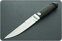 Нож Хаски граб - черное дерево, 95х18, алюминий : фото 2