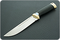 Нож Бекас наборная кожа, 95х18, латунь : фото 2