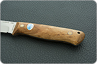 Нож Пескарь ЦМ накладки стабилизированная карельская береза, cpr, цельнометаллический : фото 6