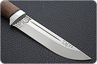 Нож Бекас карельская береза, cpr, алюминий : фото 2