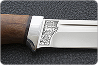 Нож Бекас карельская береза, cpr, алюминий : фото 4