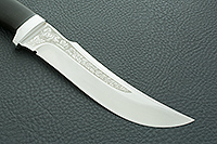 Нож Клык граб - черное дерево, 95х18, алюминий : фото 4