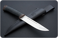 Нож Бекас наборная кожа, aus-8, текстолит : фото 5
