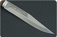 Нож Заноза орех, 95х18, алюминий : фото 2