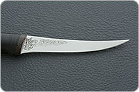 Нож Фишка (Fish-ka) наборная кожа, elmax, текстолит : фото 4