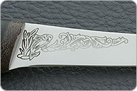 Нож Фишка (Fish-ka) наборная кожа, elmax, текстолит : фото 5