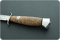 Нож Штрафбат стабилизированная карельская береза, 95х18, алюминий : фото 6