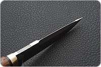 Нож Хаски карельская береза, elmax, латунь : фото 4