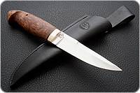 Нож Хаски карельская береза, elmax, латунь : фото 5