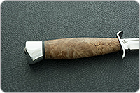 Нож Штрафбат стабилизированная карельская береза, s390, алюминий : фото 3