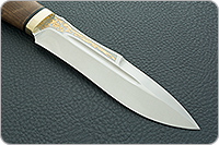 Нож Скорпион орех, 100х13м, латунь : фото 2