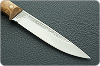 Нож Пескарь ЦМ накладки стабилизированная карельская береза, 100х13м, цельнометаллический : фото 2