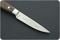 Кухонный нож Овощной малый цельнометаллический накладки орех, 40x10c2m (эи-107), алюминий : фото 2