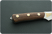 Нож Ирбис накладки орех, 100х13м, цельнометаллический : фото 3