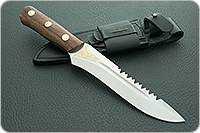 Нож Ирбис накладки орех, 100х13м, цельнометаллический : фото 6