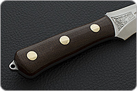 Нож Ирбис накладки текстолит
, s390, цельнометаллический : фото 3